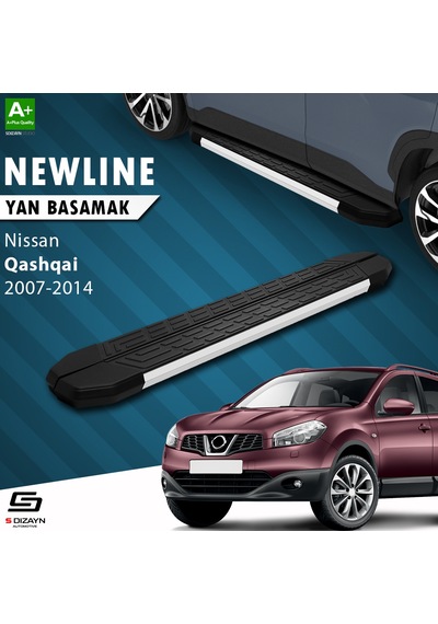S-dizayn Nissan Qashqai Newline Aluminyum Yan Basamak 173 Cm 2007