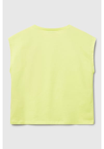 United Colors Of Benetton Kız Çocuk T Shirt 3jerc10pb Sarı Sarı