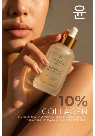 Yooné Skincare Collagen Serum 30 Ml Yoğun Kolajen Bakımı İle Nemli Ve Canlı Cilt Görünümü