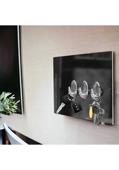 Yapışkanlı Banyo Lavabo Mutfak Askılık Şeffaf Plastik Sağlam Asma İz Bırakmayan Askı 3 Adetli Set Diğer