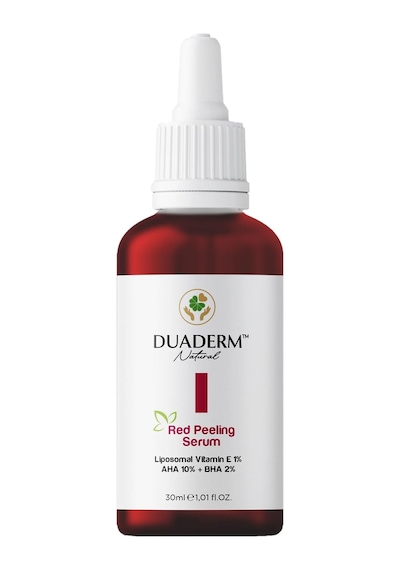 Kırmızı Peeling Serum, Aha%10 + Bha%2 + E Vitamini%1, Akne Karşıtı Ve Onarıcı, 30 Ml