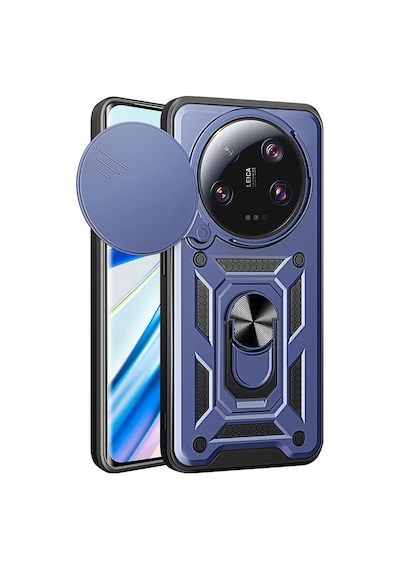 Adige Xiaomi Mi 13 Ultra Kılıf Yüzüklü Sürgülü Kamera Korumalı Pars