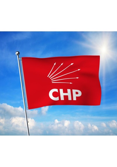 Chp Cumhuriyat Halk Partisi Bayrağı Premium Raşel Kumaş 70x105 Cm Diğer