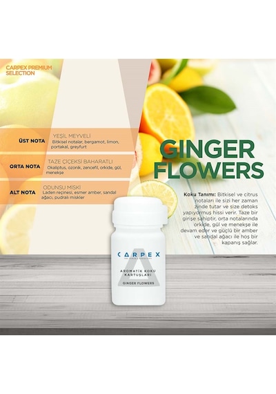 Carpex Aromatik Koku Kartuşu Ginger Flowers 125 ML