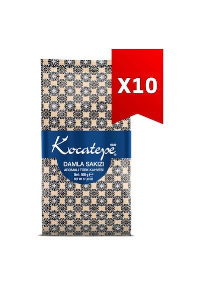 Kocatepe Damla Sakızı Aromalı Türk Kahvesi 10 x 500 G