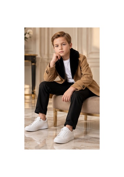 Maxx Kleın Erkek Çocuk Camel Kürklü Yaka Kaşe Kaban Düğmeli Şık Klasik Kesim Uzun Kollu Cep Detaylı Kışlık Mont 8-14 Yaş Maxx Kleın Erkek Çocuk Camel Kürklü Yaka Kaşe Kaban Düğmeli Şık Klasik Kesim Uzun Kollu Cep Detaylı Kışlık Mont 8-14 Yaş
