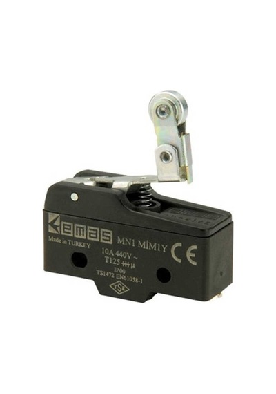 Emas MN1MIM1Y Metal Kısa Kollu Makaralı 1CO MN1 Serisi Plastik Mini Switch