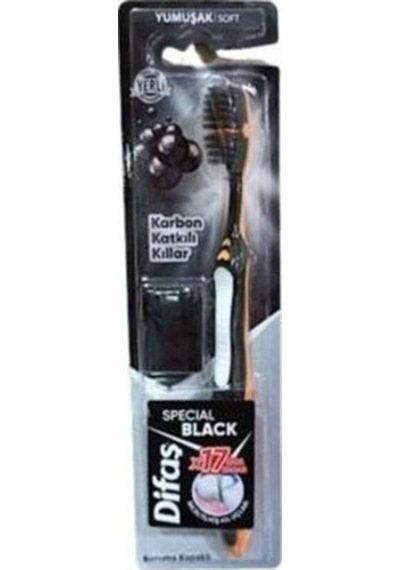 Difaş Silver Black Kapaklı Diş Fırçası Soft