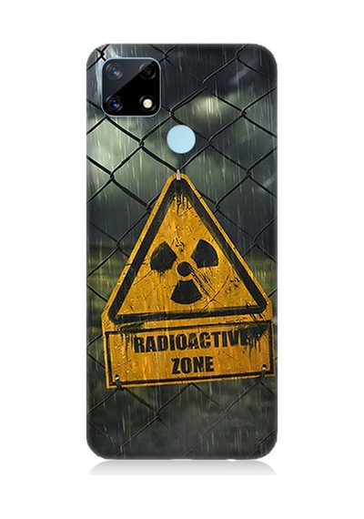 Realme C25 Uyumlu Radyoaktif Bölge Desenli Silikon Kılıf