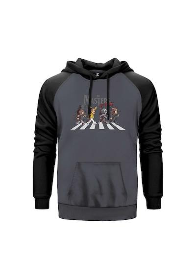 The Master Of Rock Gri Renk Reglan Kol Sweatshirt Gri