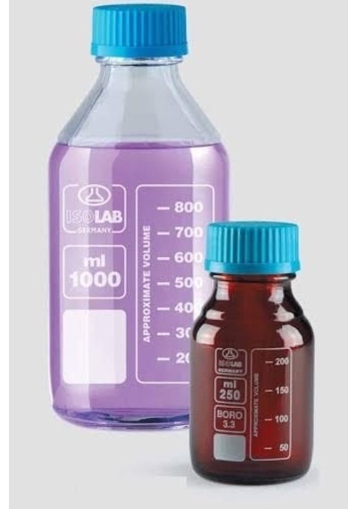 Şeffaf Cam Şişe Boro. 3.3 Otoklavlanabilir 2000 Ml