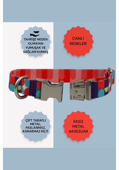 Caramelos İsimli Köpek Tasması, Köpek Künyesi, Köpek İsimlik 160 Çok Renkli