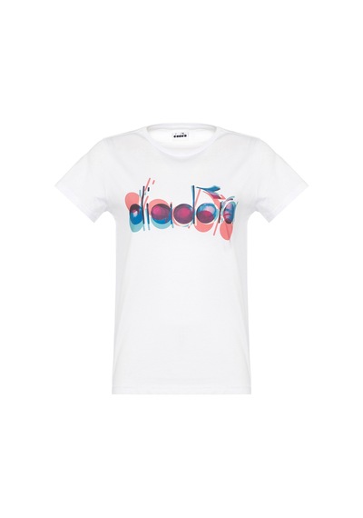 Diadora Ss T-shırt Iconıc Beyaz Kadın Kısa Kol T-shirt 000000000101157315 Beyaz