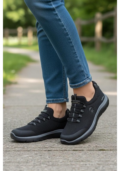 Tuğba Ortopedi 085-2 Genç Rahat Sneaker Siyah