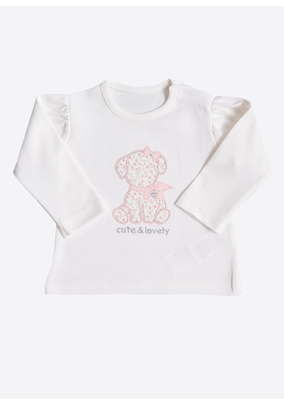KitiKate Organik Cute Lovely Sweat Ekru