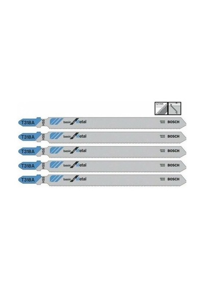 Bosch - Seri Metal Için T 318 A Dekupaj Testeresi 5'Li