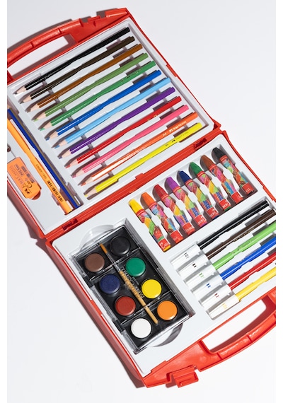 Faber-Castell Boyama Çantası, 36 Parça,Boya Kalemi,Suluboya,Pastel ve Keçeli Kalem, Kalemtıraş, Silgi,kurşun Kalem