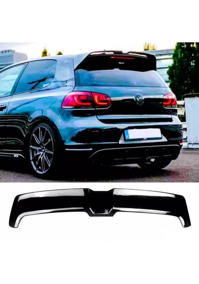 Vw Golf 6 2009.2012 Mk6 Plastik Piona Black Martı Spoiler