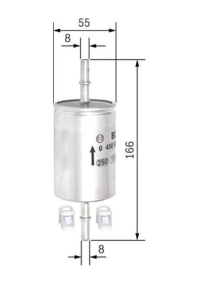 BOSCH 450905316 Benzin Filtresi Marea Brava Bravo / Astra G Vectra B C Corsa B C Combo / Golf Polo III 94- Yakıt Filtresi 37881650
