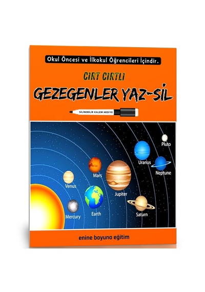 Cırt Cırtlı Gezegenler Yaz - Sil Kitabı