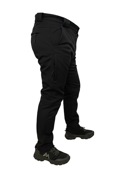 Mysia Outdoor Siyah Soft Shell Pantolon İçi Polarlı Siyah