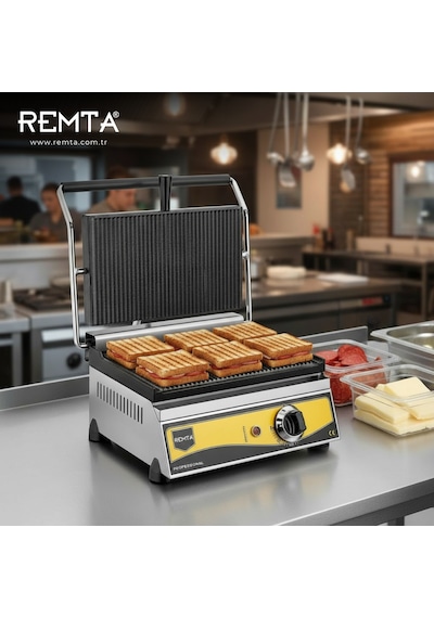 Remta 12 Dilim Sanayi Tipi Elektrikli Tost Makinesi R71 Inox
