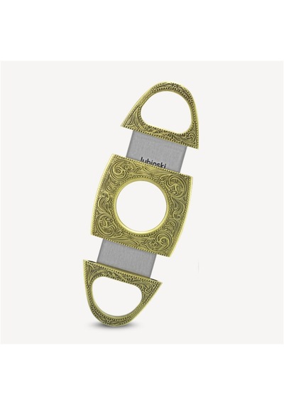 Lubinski Metal Puro Kesici Lazer Bıçak Kabartma İşlemeli Gold 60ring