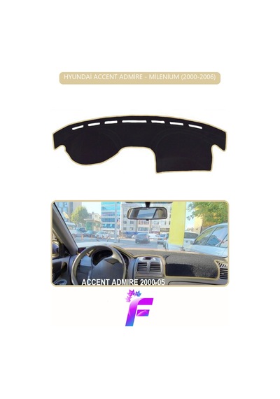 Hyundai Accent Admire/milenium 2000-2006 Torpido Örtüsü Güneşten, Isıdan, Çatlamadan Korur F91 Torpido Halısı