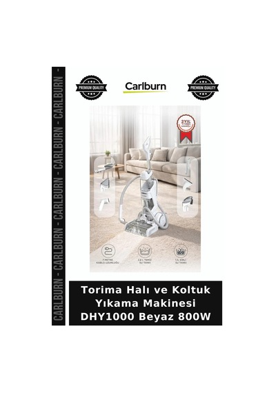 Özel Üretim Torima Halı Ve Koltuk Yıkama Makinesi Dhy1000 Beyaz 800w Alet Leke Güçlü