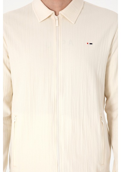 U.s. Polo Assn. Erkek Krem Hırka Örme 50299754-vr071 Krem