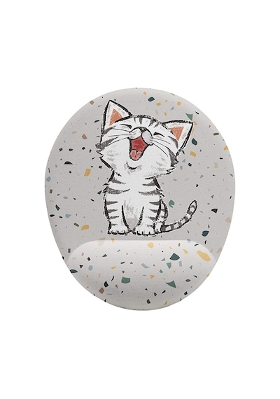 Kedi Bilek Destekli Mouse Pad