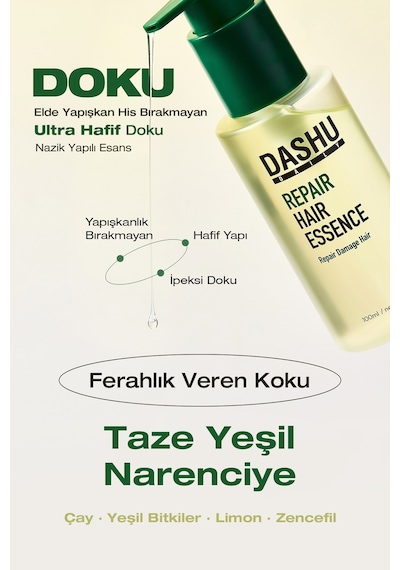 Dashu Daily Repair Hair Essence Argan Yağı İçeren Onarıcı Ve Isı Koruyucu Saç Bakım Esansı