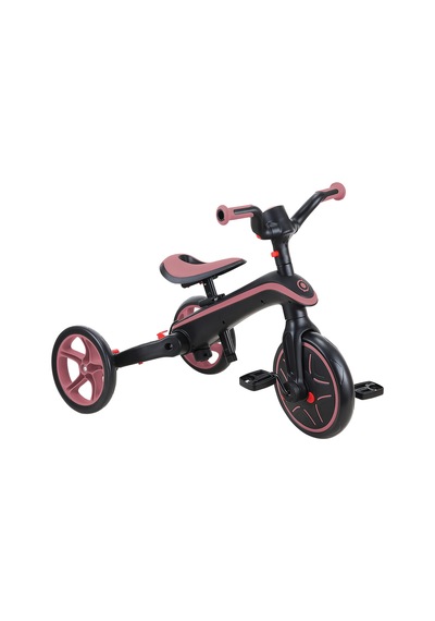 Globber Explorer 4in1 Katlanabilir Bisiklet Koyu Pastel Pembe Çok Renkli