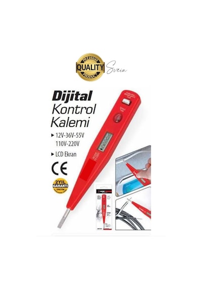 Premium Dijital Ekranlı Kontrol Kalemi Temaslı Temassız Voltaj Test Aleti Elektrik Akım Cihazı