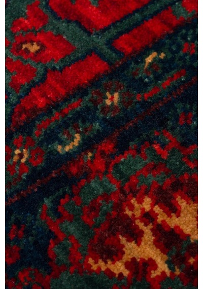 Hoom Rugs Cadis Kdm 03 Navy Vintage El Emeği Yüksek Kara Tezgah Halısı Kırmızı - Mavi