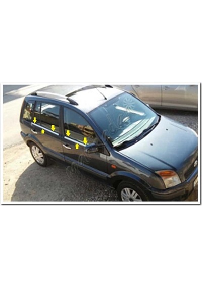 Woc Chrome Ford Fusion Krom Cam Çıtası 2002-2012 4 Parça  Paslanma