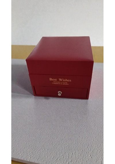 Sevgililer Gününe Özel Güllü Çekmeçeli Yüzük Kutusu Boyut:11cm 8cm