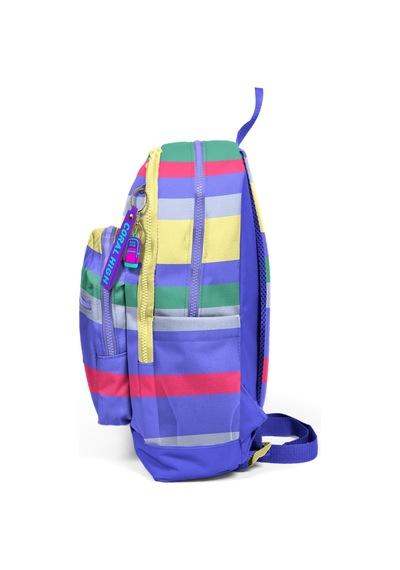 Coral High Kids Mor Sarı Lavanta Çizgi Desenli Okul Sırt Çantası 33202 Mor