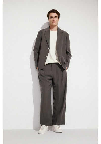 Defacto Oversıze Blazer Koyu Khakı Ceket H7041ax26smkh522 Haki-kh522