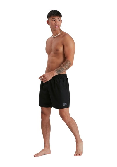 Speedo Print Trim Leisure 16" Erkek Şort Mayo Siyah