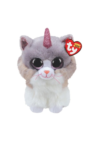 Ty Beanie Boos Peluş Unicorn Kedi Asher 22 Cm Gri