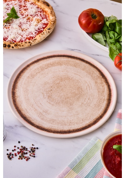 Emsan Ephesus Bej Pizza Tabağı 32 Cm