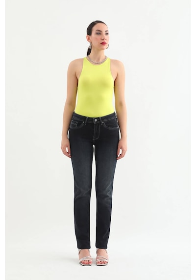Banny Jeans Kadın Likralı Straight Jean Pantolon Lacivert 001 Lacivert 32