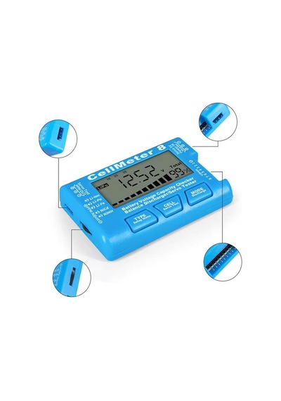 Powermaster Pm-26959 Pil Kapasite Voltaj Test Cihazı Rc 1-8s Lipo Lityum Nımh