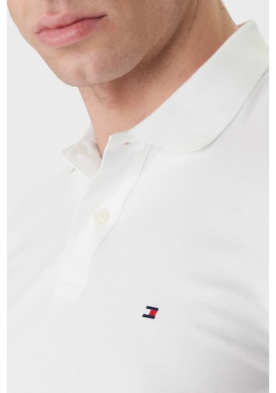 Tommy Hilfiger Erkek Polo Yaka T Shirt Mw0mw42743 Ybr Beyaz