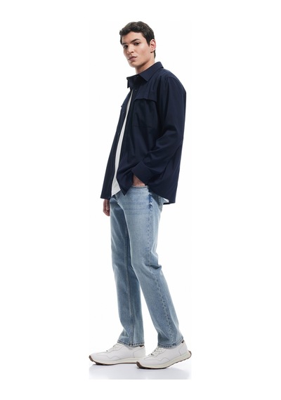 Koton Düğmeli Pamuklu Normal Bel Straight Fit Jean Pantolon - Mark Jean Açık İndigo 5sam40019nd Açık İndigo Koton Düğmeli Pamuklu Normal Bel Straight Fit Jean Pantolon - Mark Jean Açık İndigo 5sam40019nd Açık İndigo