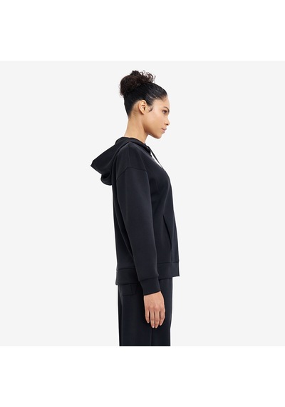 Lescon Siyah Kadın Fermuarlı Kapüşonlu Sweatshirt 26n-2103