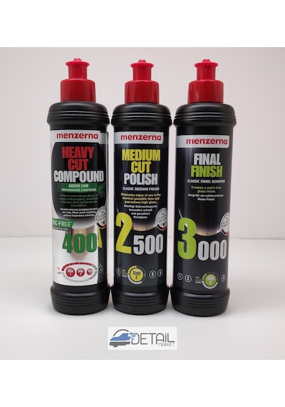 Menzerna Yeşil 400 2500 3000 Pasta Hare Boya Koruma Seti 250 ML