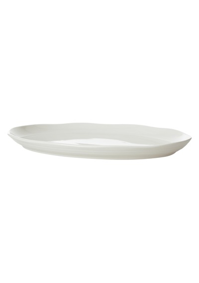 Mudo Home Aspendos Kayık Tabak 34cm Beyaz