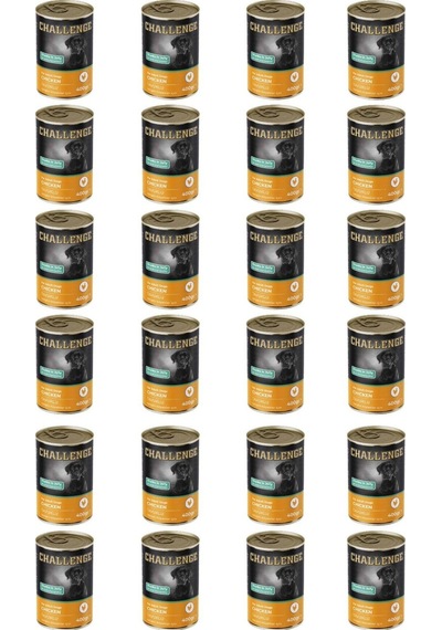 Challenge Tavuklu Yetişkin Köpek Konservesi 24 x 400 G